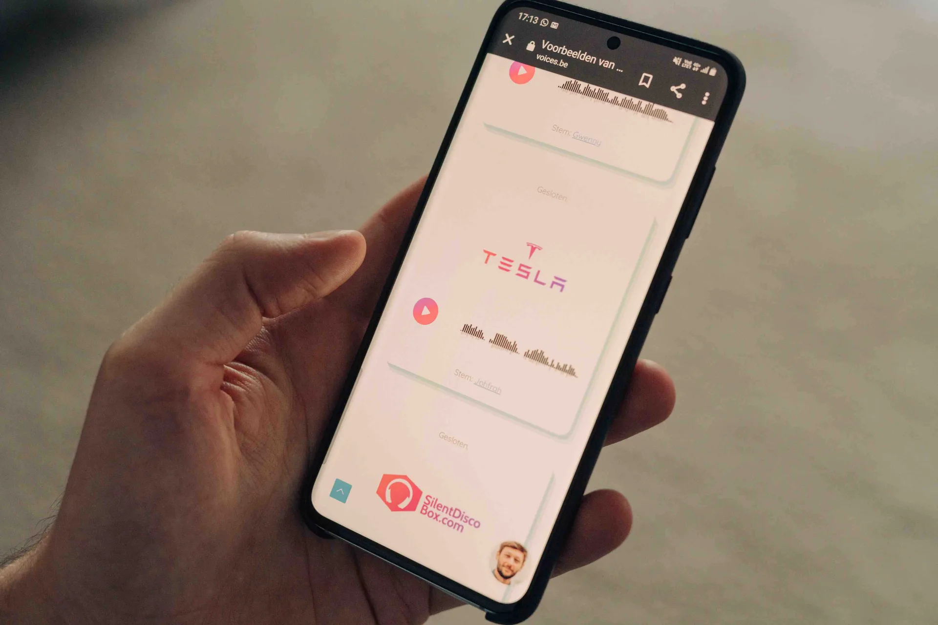 Het Voices.be platform — stemmen kiezen en beluisteren